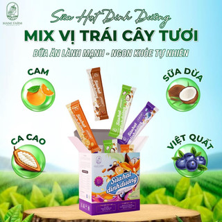 Sữa hạt dinh dưỡng mix vị trái cây tươi MamiFarm, bổ sung dinh dưỡng thực vật