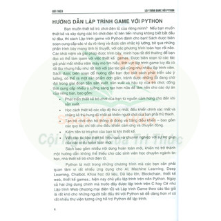 Sách - Lập Trình Game Với PYTHON
