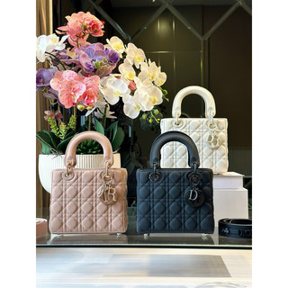 ✅ túi cd lady supvip - size 17/20/24cm - da cừu cán