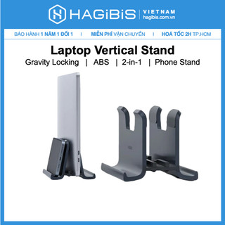 Hagibis Giá đỡ Laptop ABS - 2in1 kiêm giá đỡ điện thoại