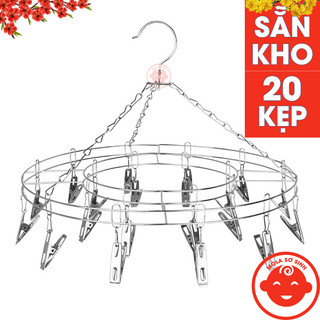 Móc phơi TRÒN treo quần áo cho bé