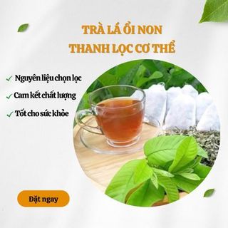 Combo 30 gói trà túi lọc trà lá ổi non giảm cân tiêu mỡ