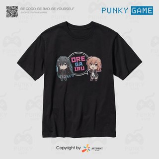 Áo thun Oregairu Yui & Yukino Chibi Kawaii (Black) ngắn tay