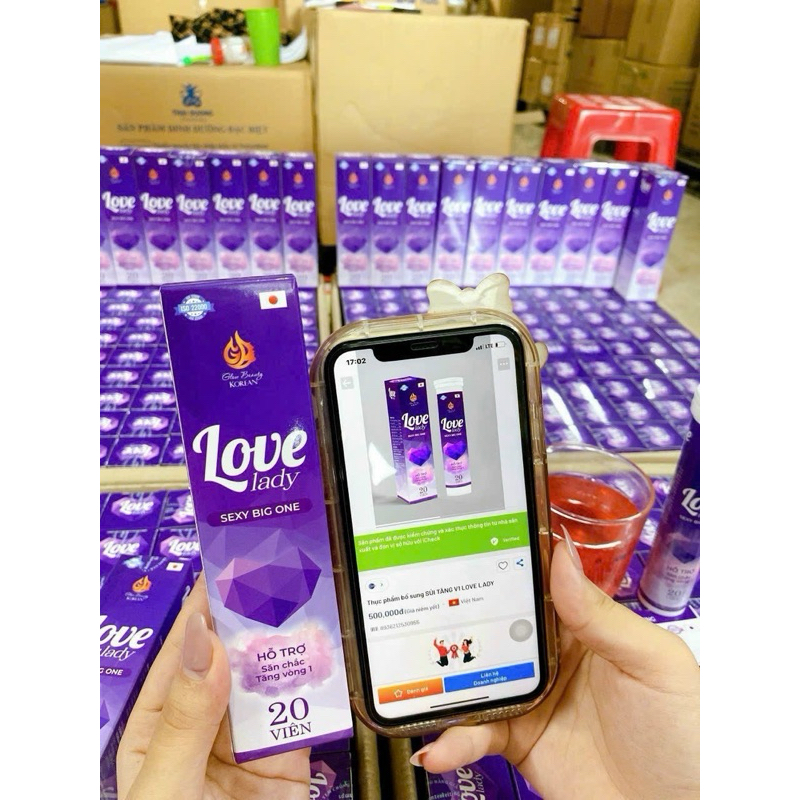 Viên sủi nở ngực LADY Giúp tăng săn chắc vòng 1 an toàn, Tăng Cường Nội Tiết Tố Nữ