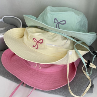 Mũ Bucket chống nắng Nơ Dễ Thương Mỏng Nhanh Khô Nón rộng vành Mùa Hè mới cao cấp Nón Tai Bèo