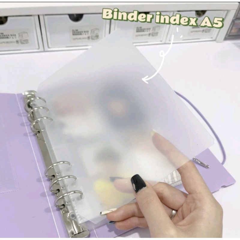 Binder index a5 (2,3,6còng)/Bảo vệ sheet khỏi bị cấn bởi còng binder