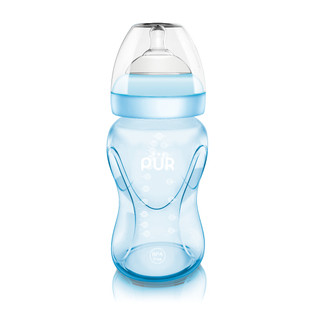 Phiên bản màu mới - bình sữa cổ rộng pur advanced plus 250ml, có sẵn núm m
