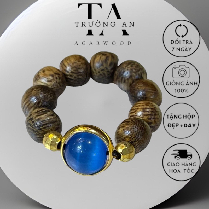 Nhẫn Trầm Hương mít Đá Đủ Màu Bản Mệnh TRƯỜNG AN TRẦM HƯƠNG-TINH HOA CỦA ĐẤT VIỆT