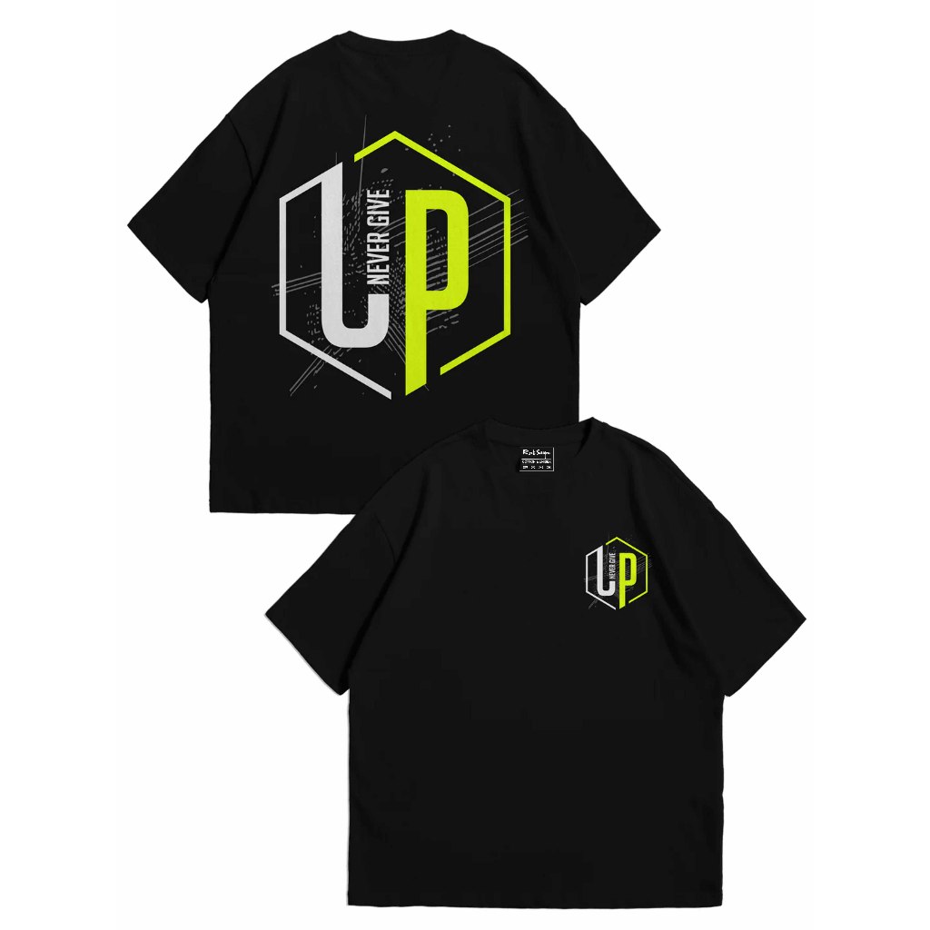 Áo Thun Never Give Up T-shirt - Đen