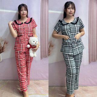 Bigsize 65kg đến 95kg pirama tiểu thư ,phom quần 9tât trẻ trung,áo cổ bèo dễ thương