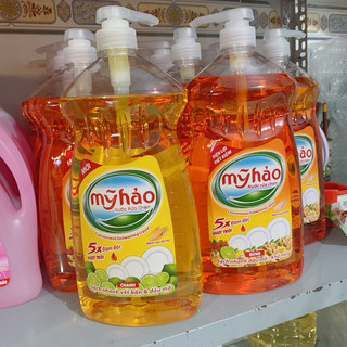 Nước rửa chén 1,5kg mỹ hảo tinh chất chanh, gừng sạch bóng không nhờn rít