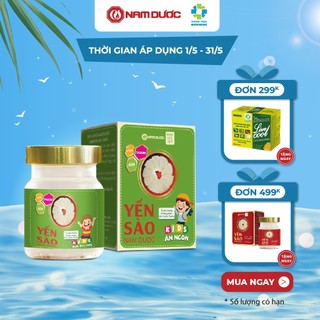 Yến sào Nam Dược Kid ăn ngon- tổ yến chưng đường phèn -Lysine và taurine,hỗ trợ tăng đề kháng,bổ sung dưỡng chất cho trẻ