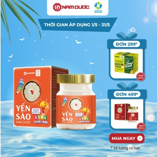 Yến sào Nam Dược Kids Thông Minh- yến chưng sẵn bổ sung DHA, EPA phát triển não bộ, tăng cường trí nhớ cho bé hũ 70g