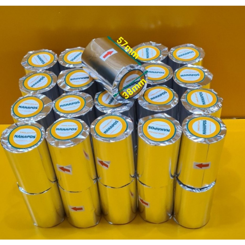 [FULL VAT THÙNG 100 CUỘN] Giấy in bill K57x38 dành cho máy cầm tay K58 giấy in hoá đơn K57x38mm fi36