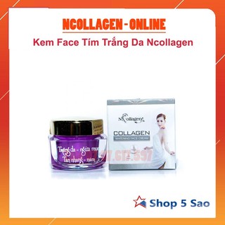 [Chính Hảng] Kem Face Tím dưỡng trắng da mặt N'COLLAGEN - xóa mụn nám tàn nhan, làm nhỏ chân lông