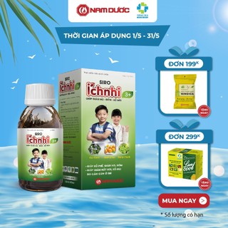 Siro ho cảm Ích Nhi 3+ chai 90ml hỗ trợ giải cảm, giảm ho, tiêu đờm, giảm sổ mũi, phòng cảm lạnh cho bé trên 3 tuổi
