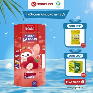 Thạch ăn ngon Ích Nhi hộp 21 túi, bổ sung Lysine, Taurin tăng cường chuyển hóa, hấp thu, giúp trẻ phát triển chiều cao