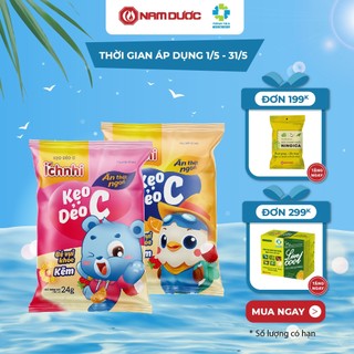 Kẹo dẻo C Ích Nhi (dây 10 gói) bổ sung Kẽm giúp bé ăn ngon, hỗ trợ đề kháng và phát triển thể chất, trí não