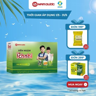 Viên ngậm Ích Nhi hộp 30 viên ngậm hỗ trợ giảm ho, giảm đau họng, khàn tiếng cho trẻ em, phụ nữ có thai, cho con bú