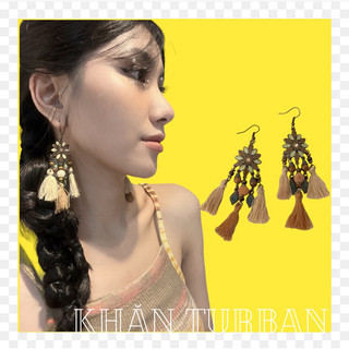 Khuyên tai tua rua phong cách bohemian - Khanturban.vn