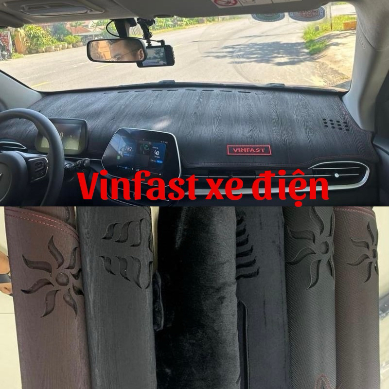 Thảm taplo VINFAST XE ĐIỆN (vf3,vfe34,vf5,vf6,vf7,vf8,vf9) đủ chât liệu