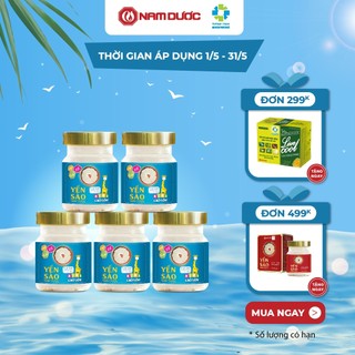 COMBO 5 hũ Yến sào Nam Dược kids cao lớn, tăng sức đề kháng cho bé, bé ăn ngon và phát triển chiều cao, mỗi hũ 70g