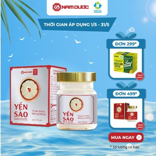 Yến sào Nam Dược cao cấp tổ yến chưng không đường 70ml bồi bổ sức khỏe, dùng được cho người giảm cân, ăn kiêng, béo phì