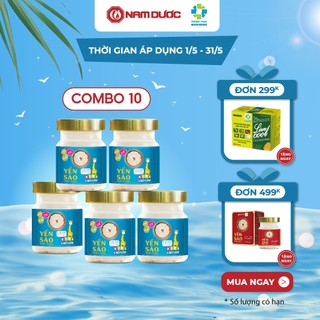 COMBO 10 hũ Yến sào Nam Dược kids cao lớn, tăng sức đề kháng cho bé, bé ăn ngon và phát triển chiều cao, mỗi hũ 70g