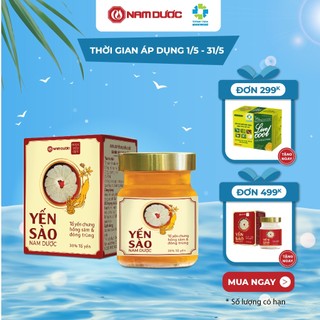 Yến sào Nam Dược tổ yến chưng hồng sâm và đông trùng hộp 1 lọ 70ml
