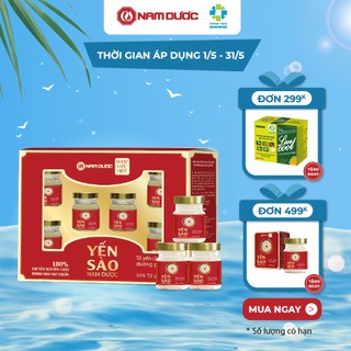 Yến sào Nam Dược Set 6 lọ x 70ml tổ yến chưng đường phèn
