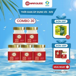 Combo 30 hũ Yến sào Nam Dược Combo 30 lọx 70ml tổ yến chưng đường phèn