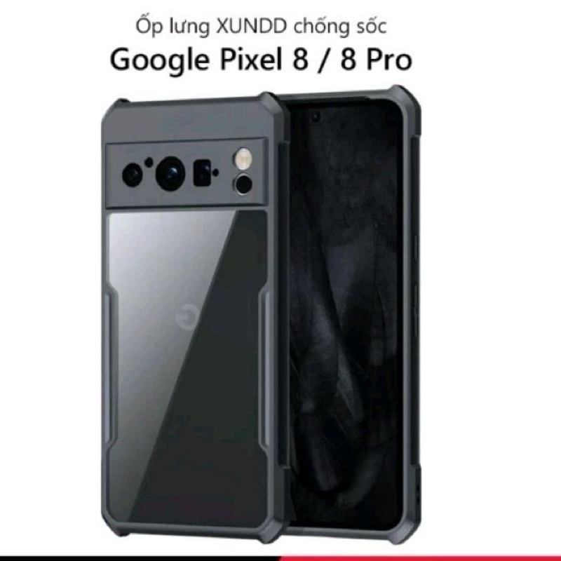 Ốp Lưng Trong XUNDD Chống Sốc Cho Google Pixel 8 / Pixel 8 Pro,Viền TPU