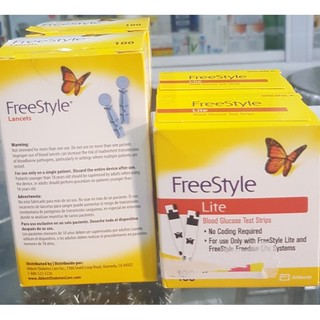 Que thử đường và kim lấy máu FreeStyle Lite