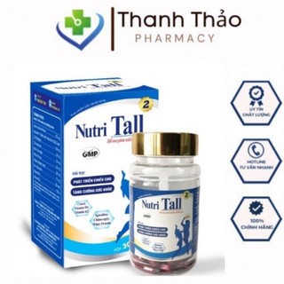 Viên uống tăng chiều cao Nutri Tall 2 - Phát triển chiều cao chuyên biệt cho tuổi dậy thì tiền dậy thì trẻ 8-18 tuổi