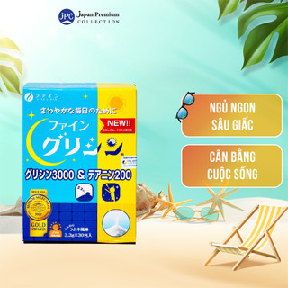 Bột hỗ trợ ngủ ngon và sâu giấc Glycine & Theanine Fine Japan (30 gói)