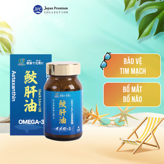 Dầu gan cá mập Omega 3 Nhật Bản - Genki Fami - Bổ Mắt, Bổ Não, Tốt Cho Tim Mạch (Hộp 90 viên)
