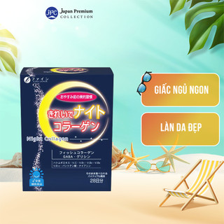Bột Uống Hỗ Trợ Giấc Ngủ & Đẹp Da Night Collagen FINE JAPAN - 28 (gói)