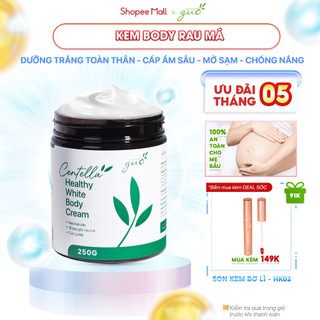 Kem body rau má dưỡng trắng mịn da, nâng tone tức thì, mờ rạn dành cho mẹ bầu - Centella Healthy White Body Cream GUO