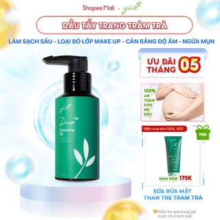 Dầu rửa mặt tẩy trang Tràm Trà cho bà bầu làm sạch 2 lần ngừa mụn đầu đen GUO 100ml 