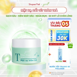 Mặt nạ đất sét tràm trà cải thiện mụn, sạch sâu, se khít lỗ chân lông - GUO Tea Tree Mask 50g