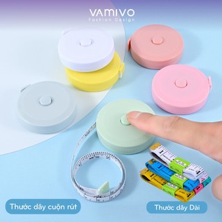 Thước dây cuộn rút nhỏ gọn, tiện lợi may đo dài 1.5m