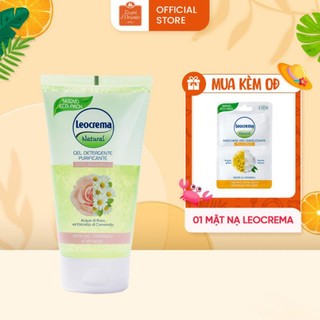 Sữa rửa mặt dạng Gel Leocrema Nước hoa hồng và Tinh chất hoa cúc 150ml