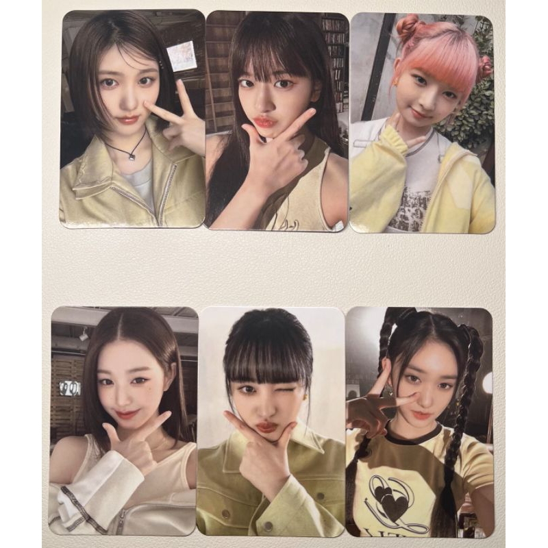 Set card ảnh unoff IVE Wonyoung, Yujin, Gaeul, Rei, Liz, Leeseo - Kwangdong, Papa John, 2nd Membership