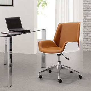 Ghế xoay văn phòng lưng gỗ da pu nâng hạ có bánh xe cao cấp - ghế văn phòng chân xoay điều chỉnh độ cao tùy ý