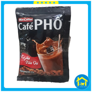 Tặng kèm hộp trà sữa trân châu - Cà phê Phố sữa đá (bịch 30 gói x 24g)