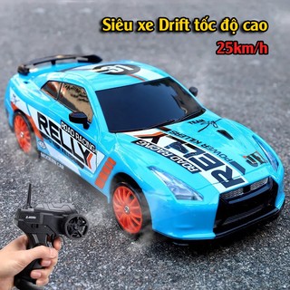 Xe ô tô điều khiển từ xa tốc độ cao drift 25km /h 4wd tỉ lệ 1:24
