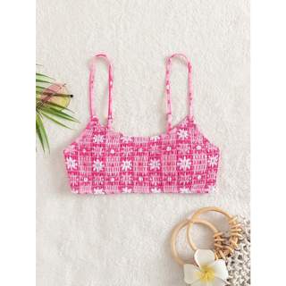 Áo bikini hoa nhí hồng xinh xắn - kèm ảnh thật