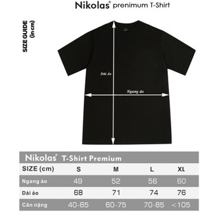 Áo thun Unisex Nikolas 100% Cotton SS04 Tee
