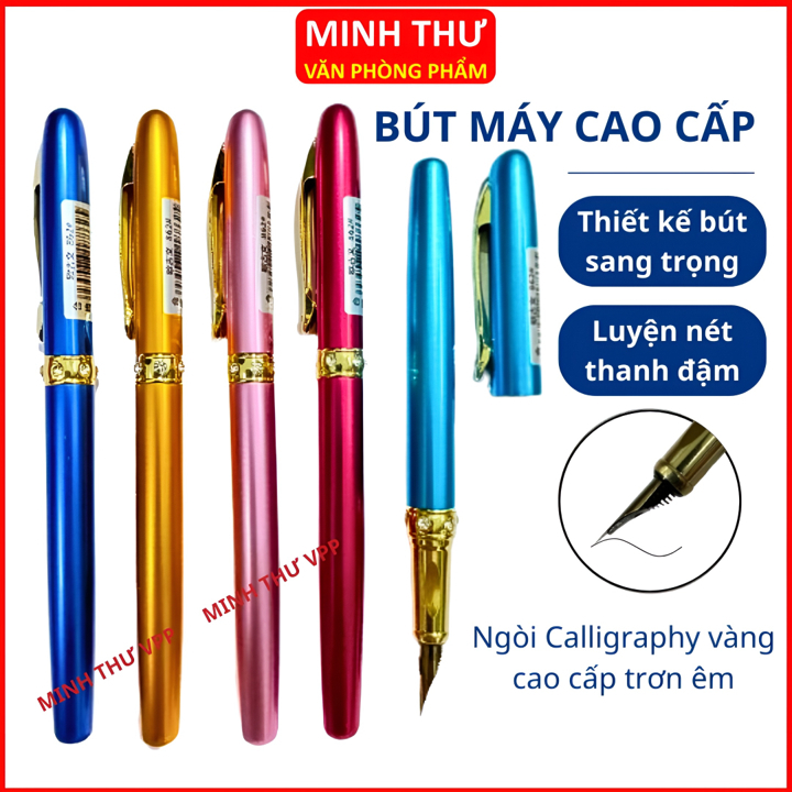 Bút Máy Ouguwen 862 Ngòi Lá Tre Calligraphy thanh đậm - bút máy luyện chữ đẹp nghệ thuật dành cho học sinh -MINH THƯ VPP
