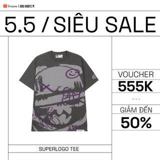 Áo Thun Unisex BAD HABITS SUPERLOGO TEE 100% Cotton - Local Brand Chính Hãng